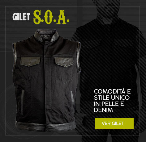 Gilete SOA pelle e denim