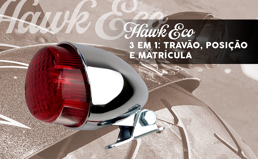 Piloto traseiro do modelo cromado custom